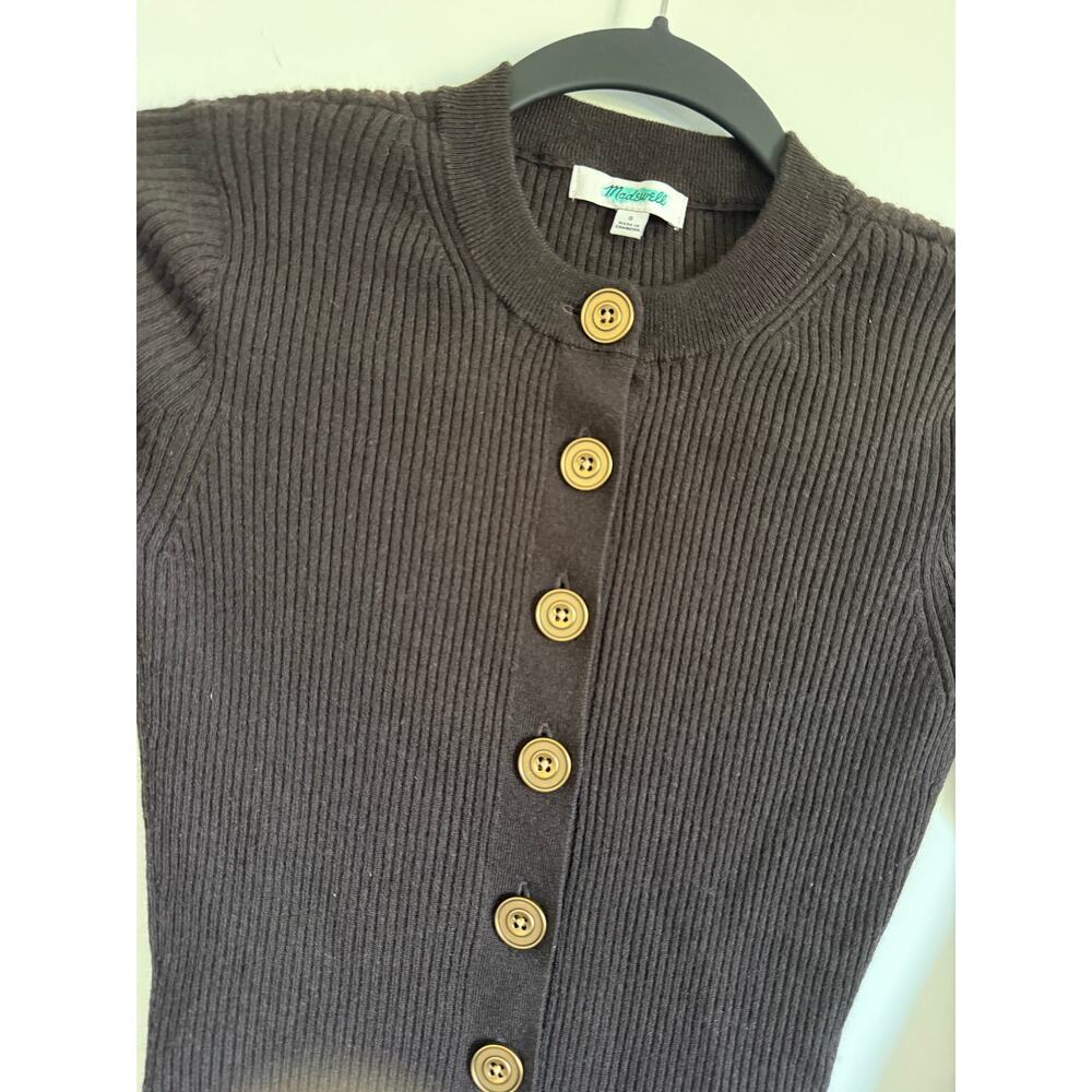 $138 Madewell Longline Cardigan Jacket in Merino Wool - Small - Brown - Picture 7 of 9